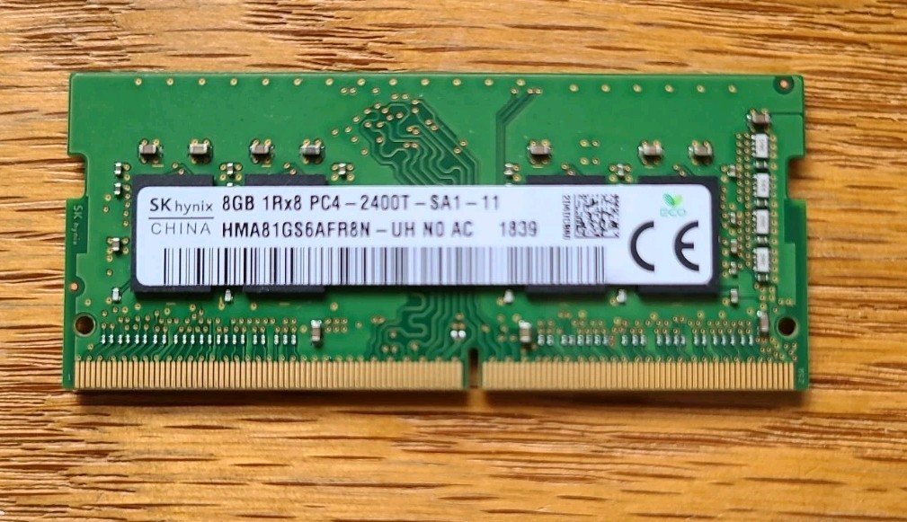 SK Hynix HMA81GS6AFR8N-UH, 1Rx8, PC4-2400T, 8GB, DDR4 RAM