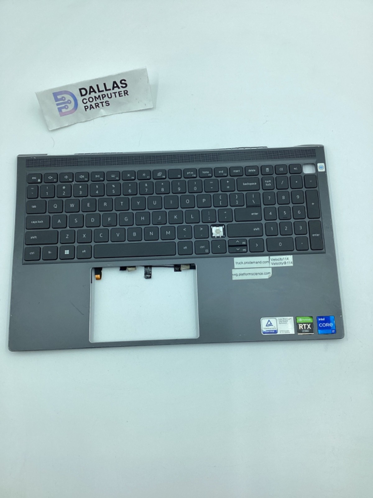 For Dell Vostro 15 7510 Palmrest with Backlit Keyboard 0XV1DW PR33