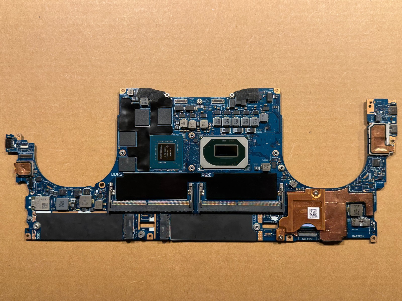 NEW Dell XPS 15 9500 Precision 5550 Motherboard i5-10400H T1000 07N9K LA-J191P