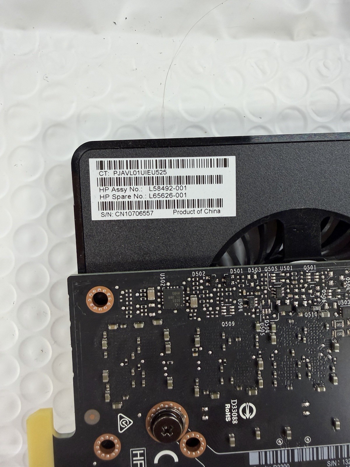 HP NVIDIA Quadro P2200 5GB Graphics Card P/N: L65626-001
