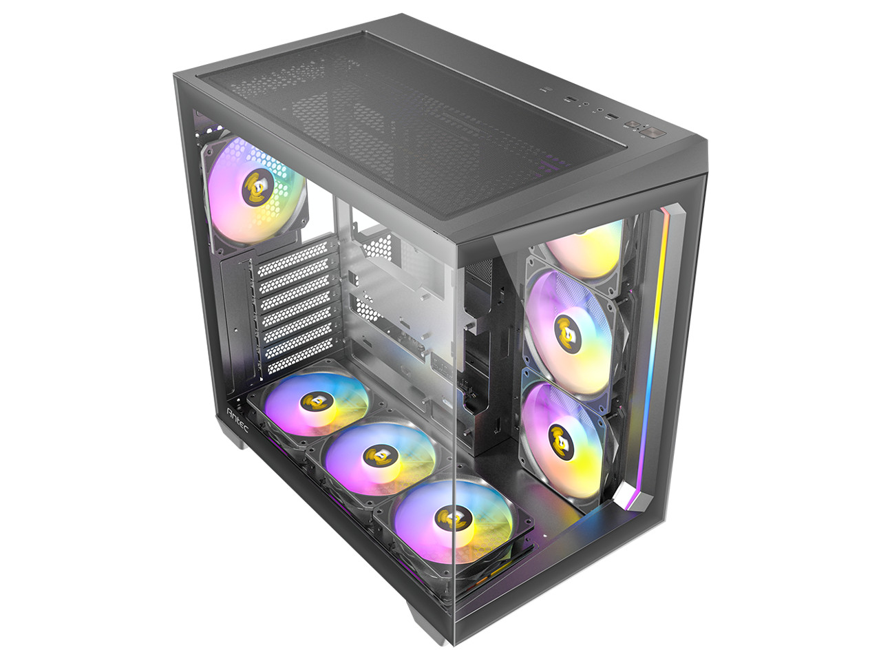Antec C5 ARGB, 7 x 120mm ARGB PWM Fans Included, Up to 10 Fans Simultaneously, T