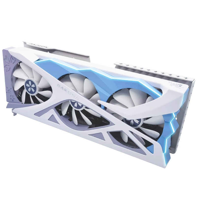 Yeston RX 9070GRE 12GB Sakura OC GDDR6 GPU Gaming Graphics Card