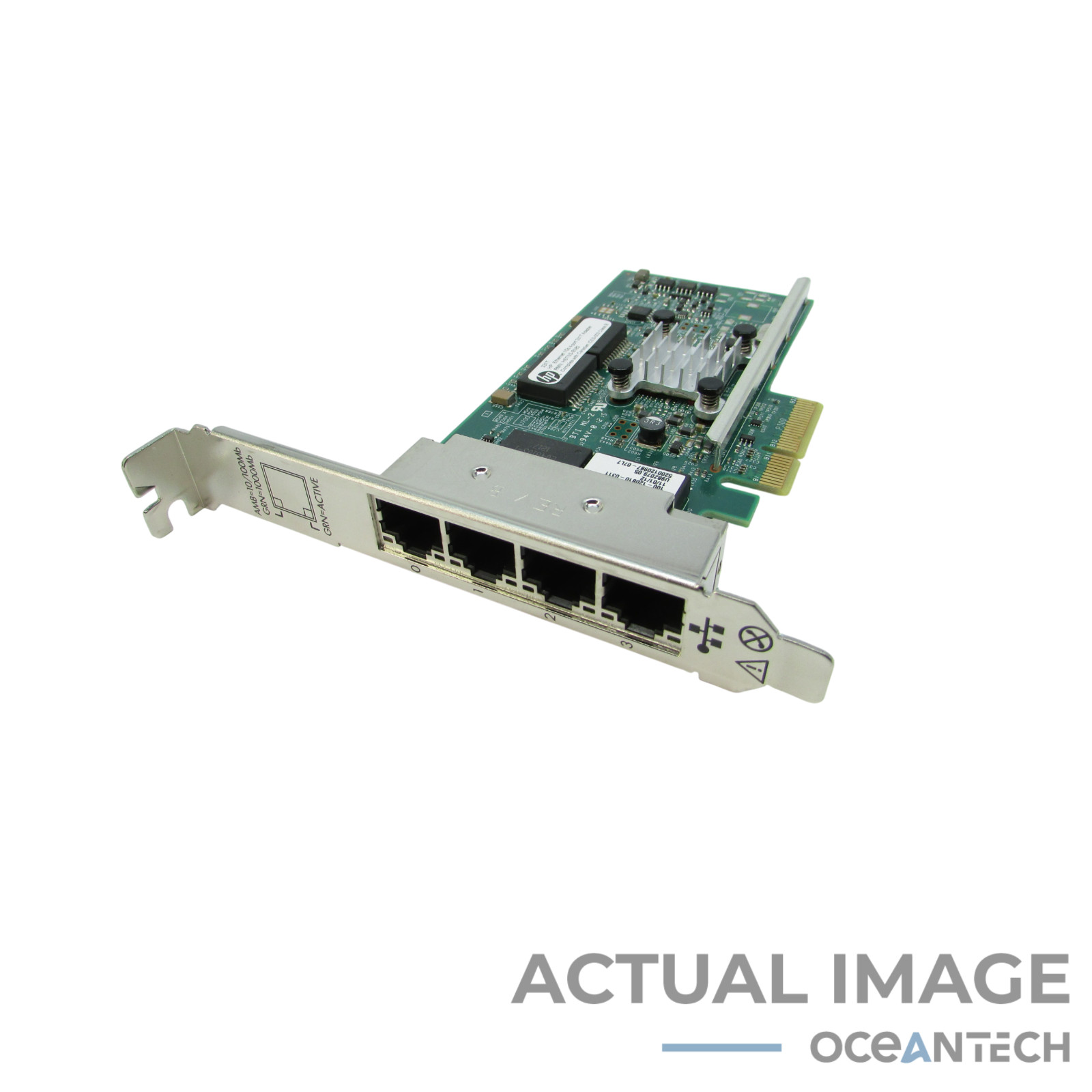 HP HPE 331T PCIe 1Gb 4-Port RJ45 1G Base-T NIC Adapter 649871-001 647592-001
