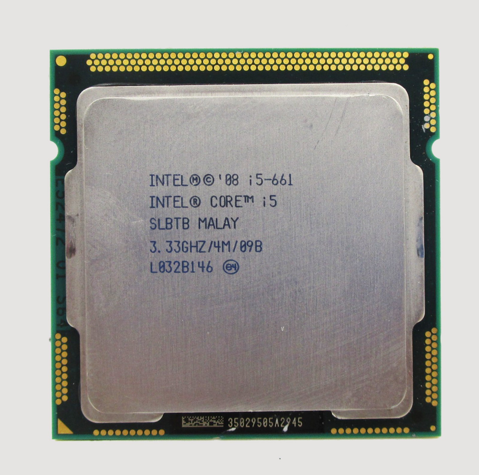 INTEL Core i5-661 SLBTB Processor @ 3.33GHz 512KB Cache 2.5 GT/s DMI LGA1156