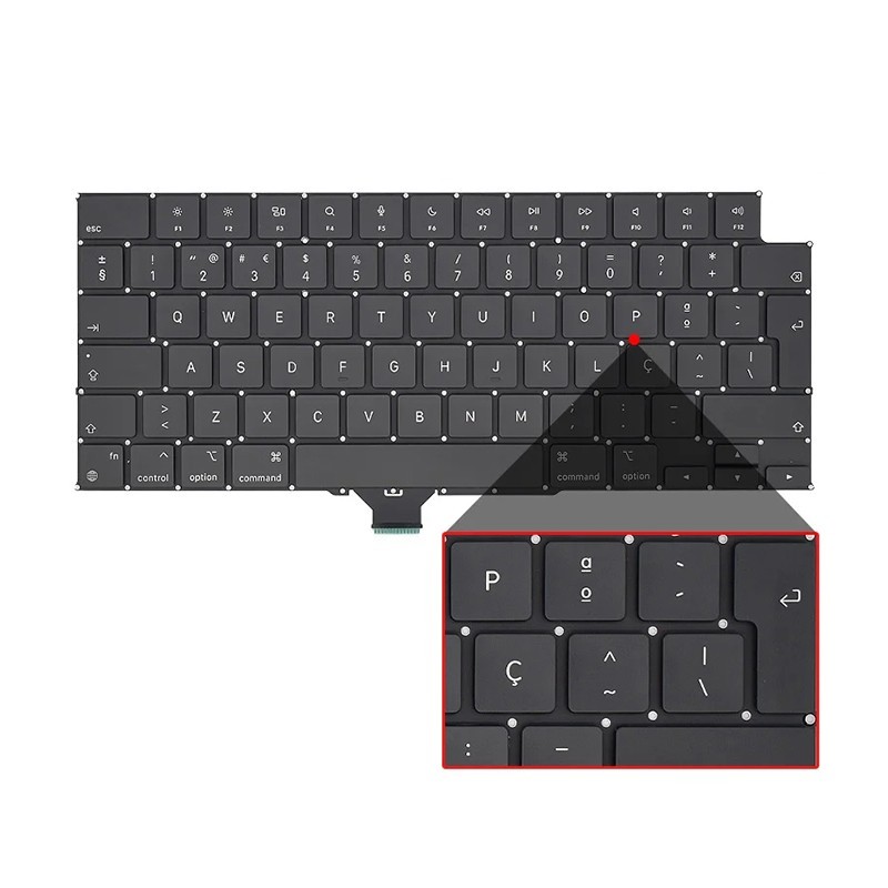 2024 M4 Pro A3403 Keyboard For MacBook Pro 16″ portugal Layout EMC8895