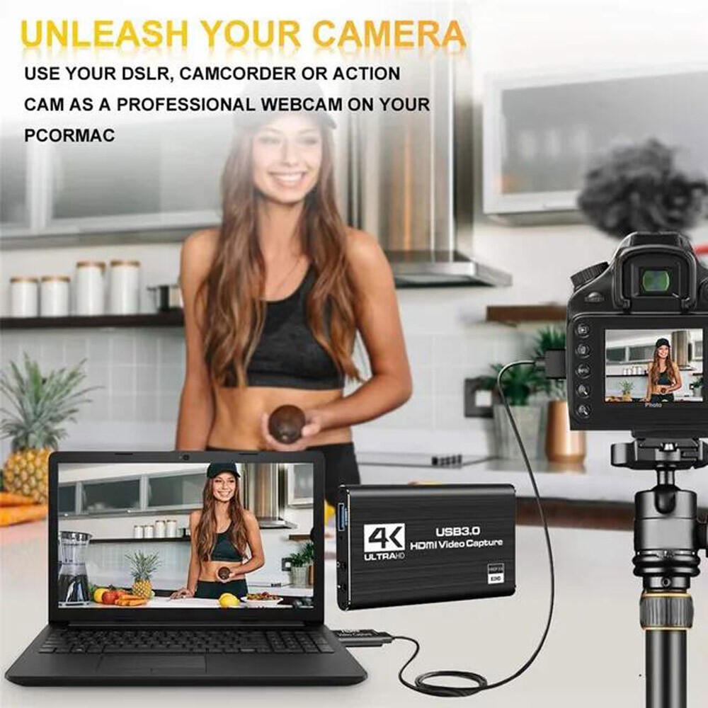 4K Audio Video Capture Card USB3.0 HDMI Video Capture Device Full HD 1080P 2026