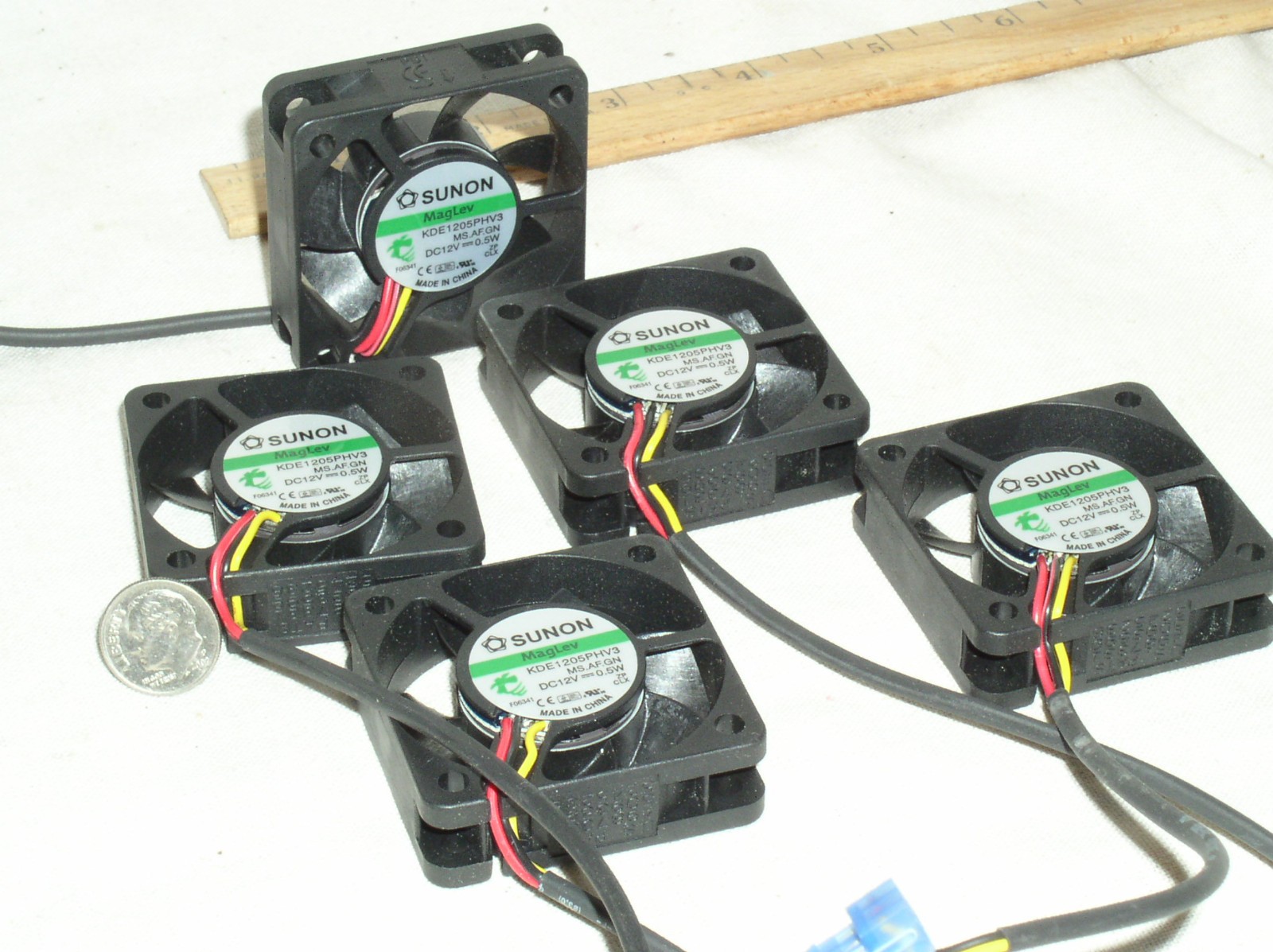 5 New MINI MAGLEV KDE1205PHV3 10.2 CFM 2 IN» 50MM ULTRA QUIET 12V DC FAN