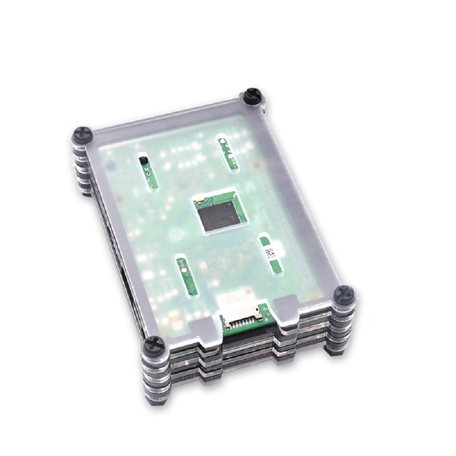 9 Layers Acrylic Transparent Case With Cooling Fan For Raspberry Pi 3B+/3B F