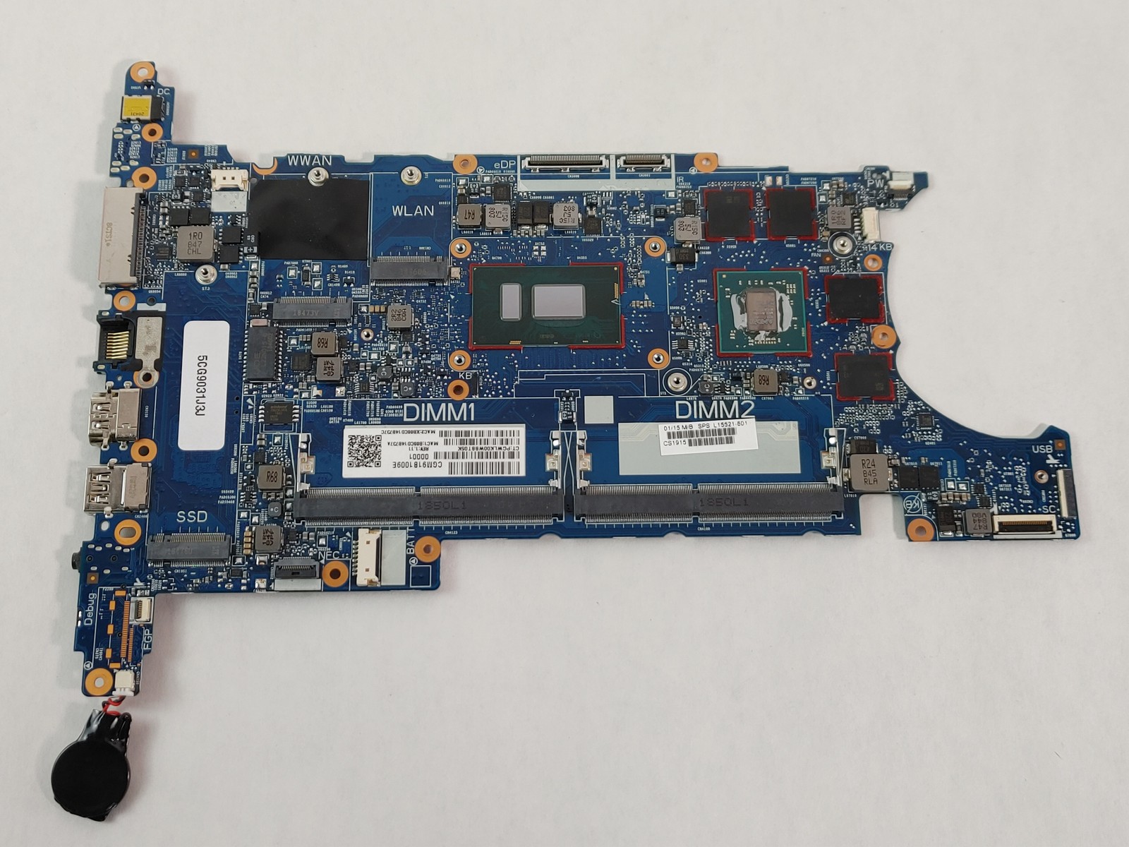 HP EliteBook 850 G5 Core i7-8650U 1.90 GHz DDR4 Motherboard L15521-601