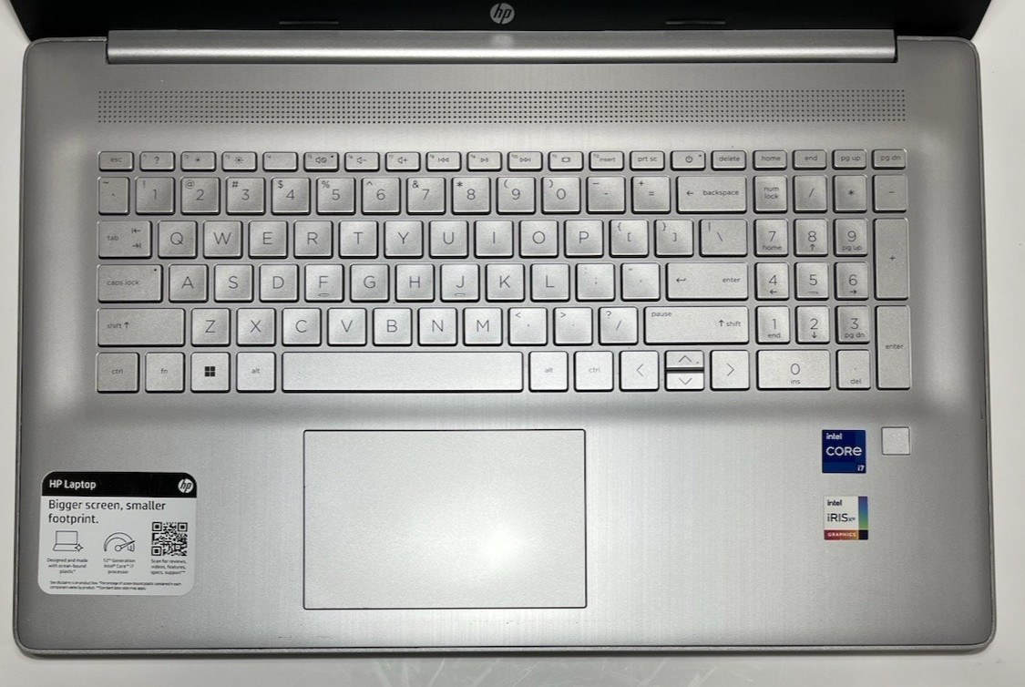 HP Laptop 17-CN2267ST 17.3″ Intel i7-255U – 256GB NVMe – 8GB RAM – W11P – w A/C