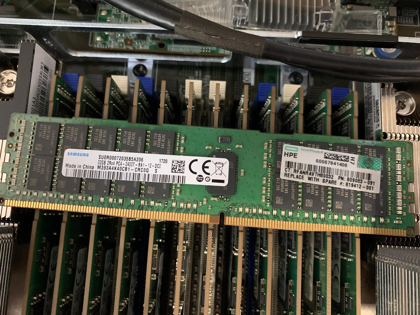 256GBHP 809083-091 (8x32GB) DDR4 PC4-2400T-R ECC Reg Server Memory RAM