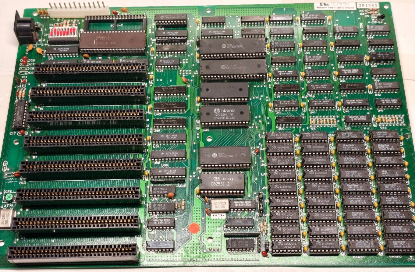 1988 XT T.O.P Ind. Bras. SUPER TURBO III Motherboard w Intel / AMD 8088 & 640 KB