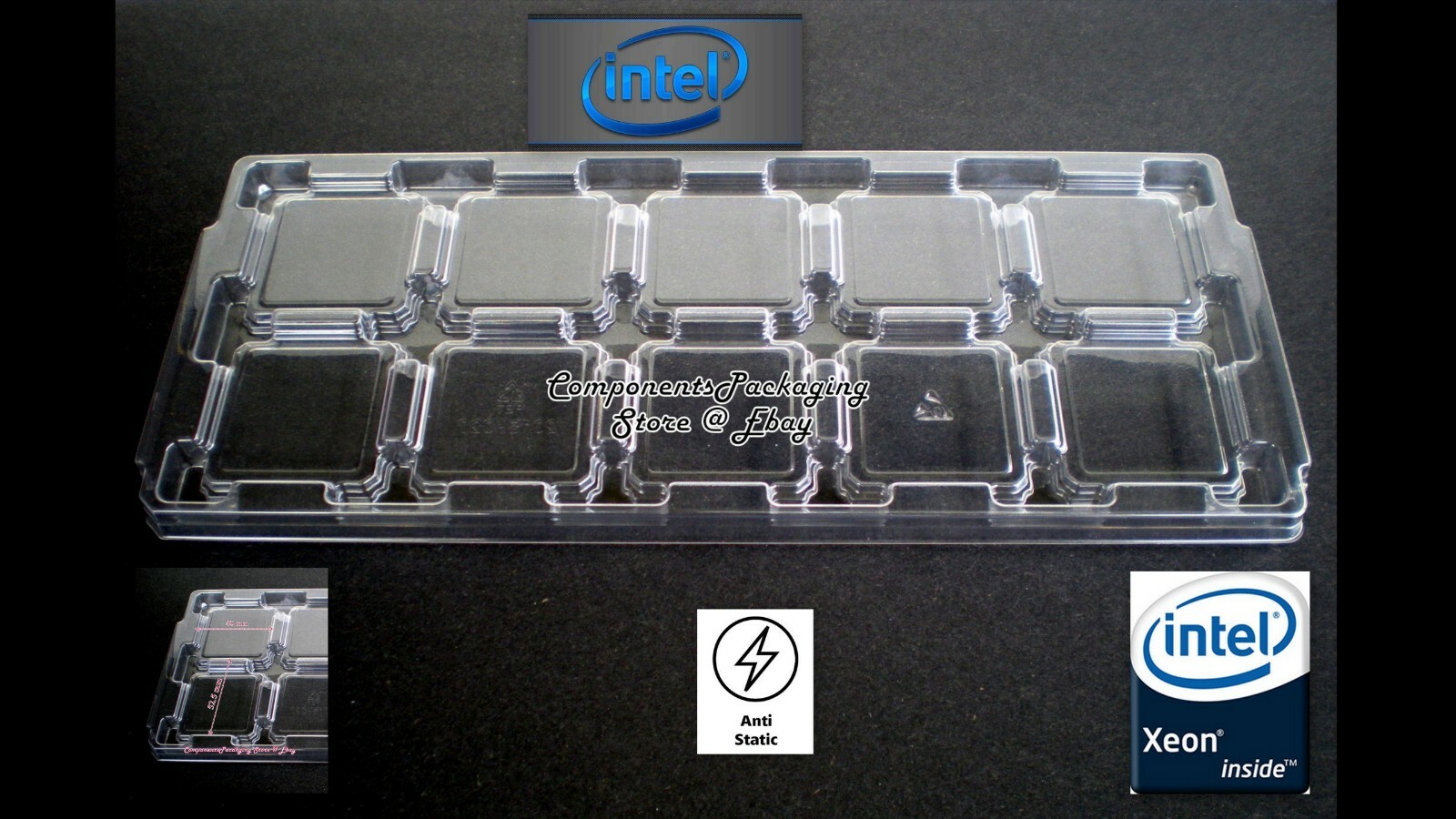 Socket LGA 2011 CPU Tray for Xeon E7 V2 E5 V2 & E5 Series – Lot of 2 6 12 30 50
