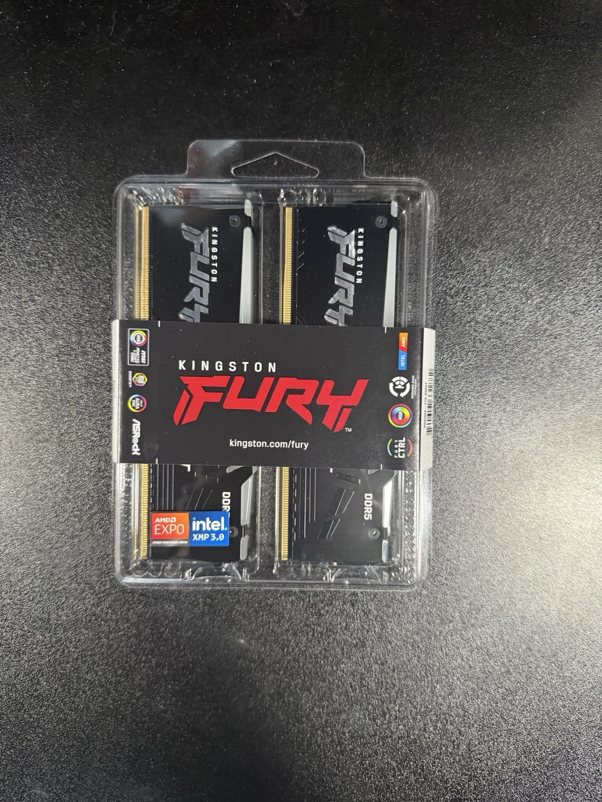Kingston Fury Beast 64GB 6000MT/s DDR5 CL36 RGB Memory EXPO KF560C36BBEAK2-64