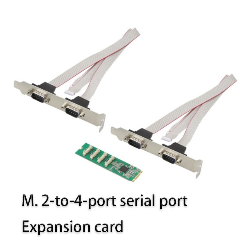 M. 2-to-4-port serial port expansion card RS232 Riser Card Expansion Adapter