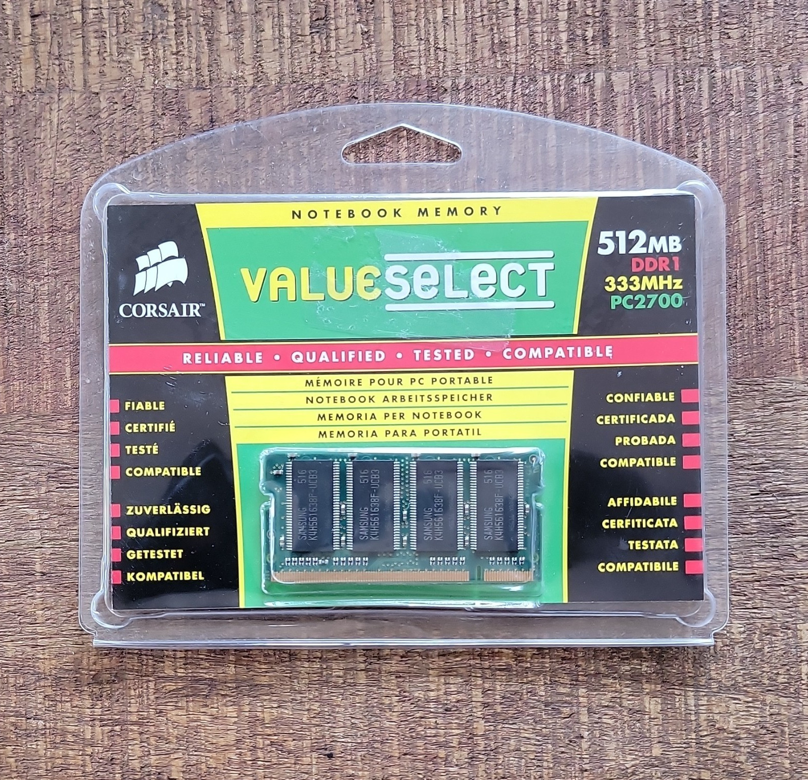 Corsair ValueSelect 512MB DDR1 DDR-333 PC2700 200-Pin SO-DIMM RAM