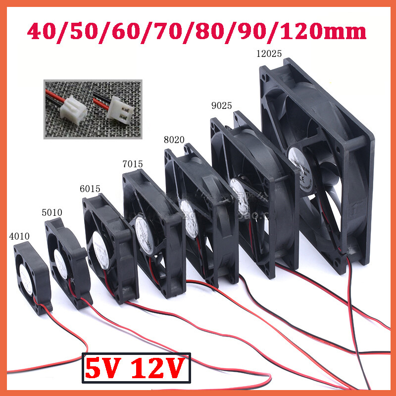DC Fans 5V 12V PC Computer Cooling Fan Brushless 40 50 60mm 70mm 80mm 90mm 120mm