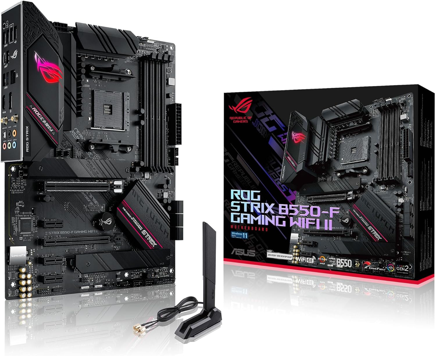ROG Strix B550-F Gaming WiFi II AM4 ATX Motherboard PCIe4 2.5G LAN WiFi 6E Aura
