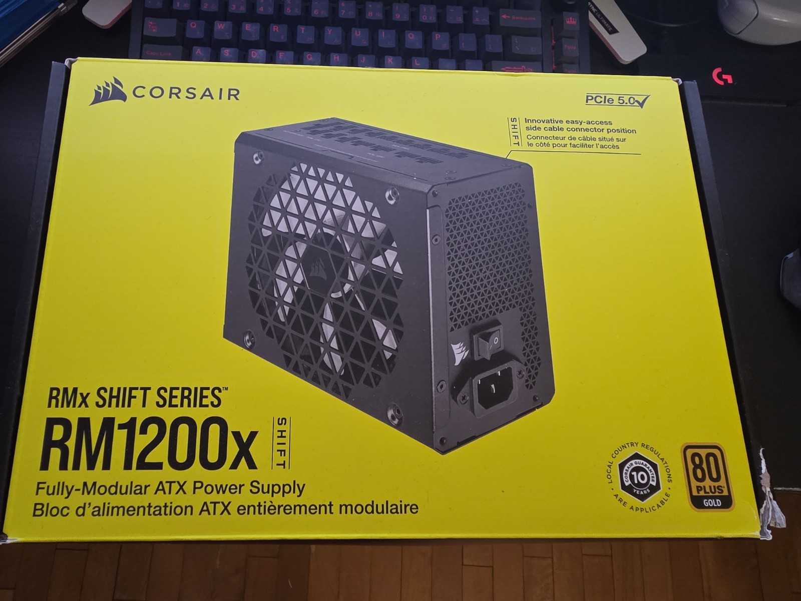 Corsair RM1200x Shift Fully Modular ATX Power Supply – Side Interface