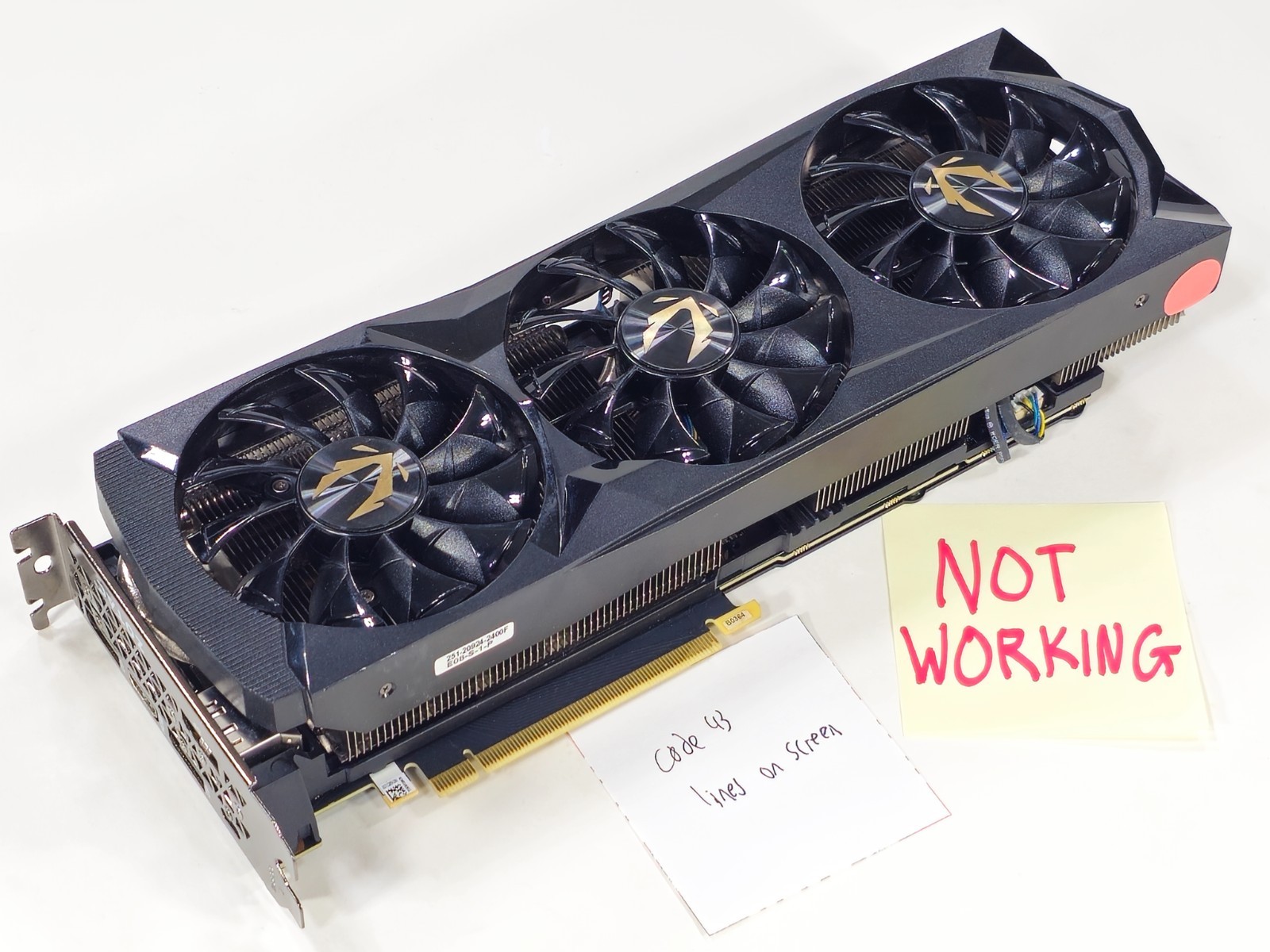 [NOT WORKING] ZOTAC GeForce RTX 2080 Ti AMP EDITION 11GB 11G 352-bit GDDR6