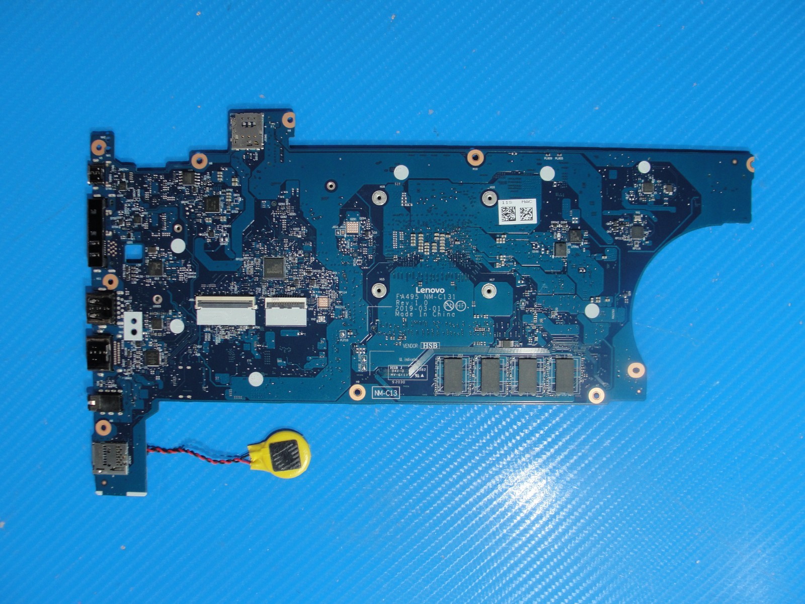 Lenovo T495 14″ AMD Ryzen 5 Pro 3500U 2.1GHz 8GB Motherboard 02DM034 AS IS