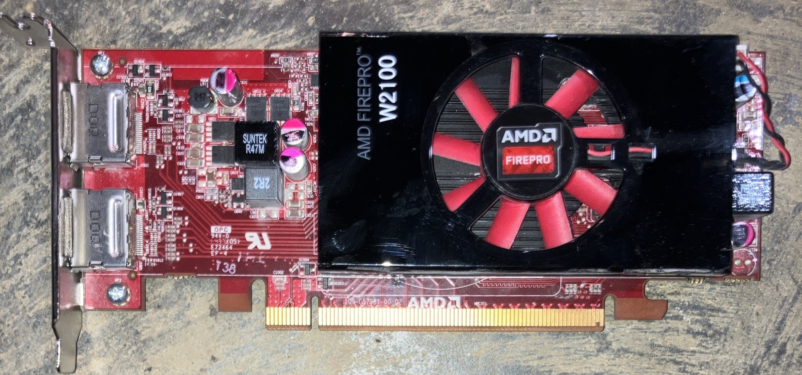 Dell AMD FirePro W2100 2 GB PCIe Dual DisplayPort Video Card Low Profile TESTED
