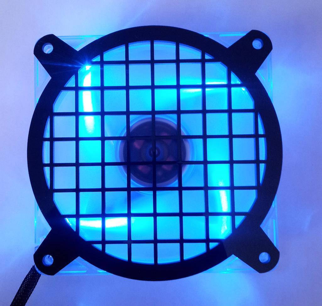 Custom 140mm HIGH FLOW Computer Fan Grill Gloss Black Acrylic Cooling Cover Mod