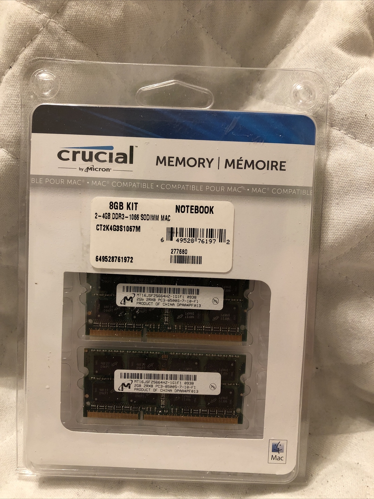 Crucial By Micron Memory Card8GB Kit 2- Pack