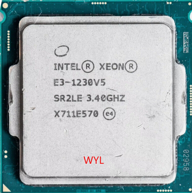 Intel Xeon E3-1230 V5 LGA 1151 CPU processor SR2CN 4 Core 3.40GHz 8MB E3-1230V5
