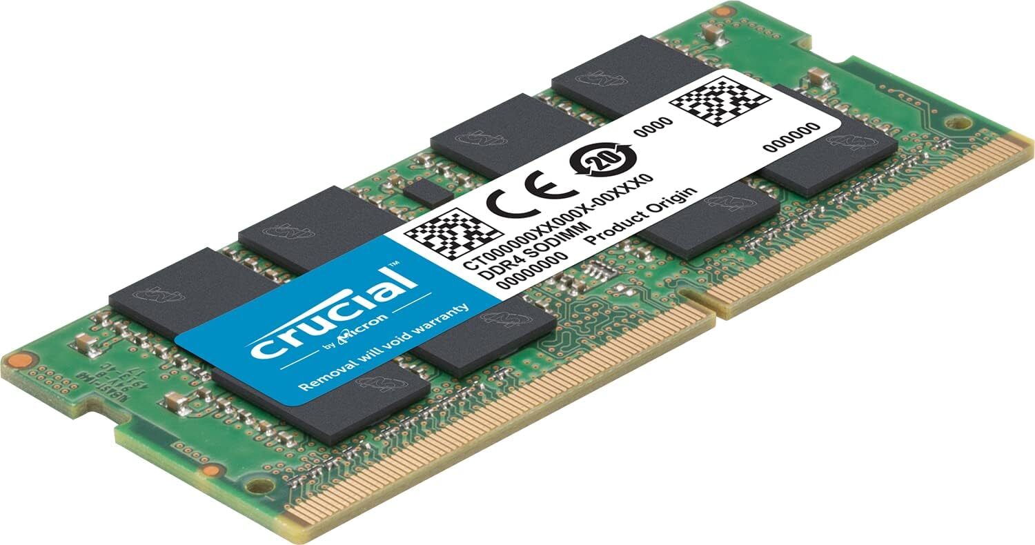 Crucial DDR4 16GB 3200 MHz PC4-25600 260-Pin SODIMM Notebook Memory RAM 1 x 16GB