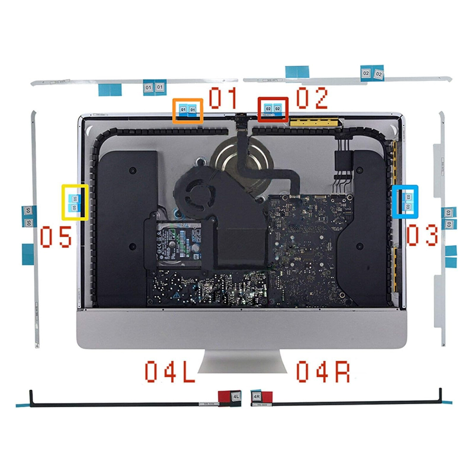 For Apple iMac 27″ A1419/21.5″ A1418 LCD Screen Adhesive Strip Tape Opening Tool