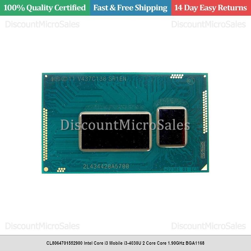 CL8064701552900 Intel Core i3 Mobile i3-4030U 2 Core Core 1.90GHz BGA1168
