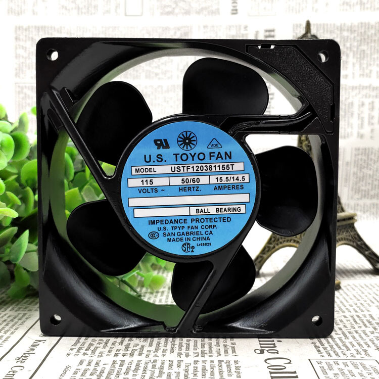 FOR U.S.TOYO USTF120381155T 115V 15.5/14.5W 12 cm double ball fan