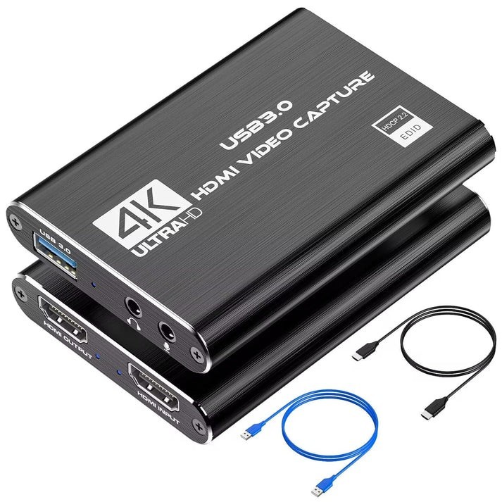 4K HDMI Capture Card USB 3.0 1080P 60FPS Video Recorder Streaming Gaming PS5 PC
