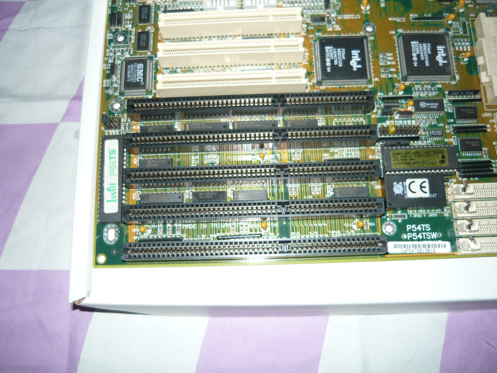 Vintage IWill P54TS Socket 7 SCSI Motherboard Pentium 100 Used Tested
