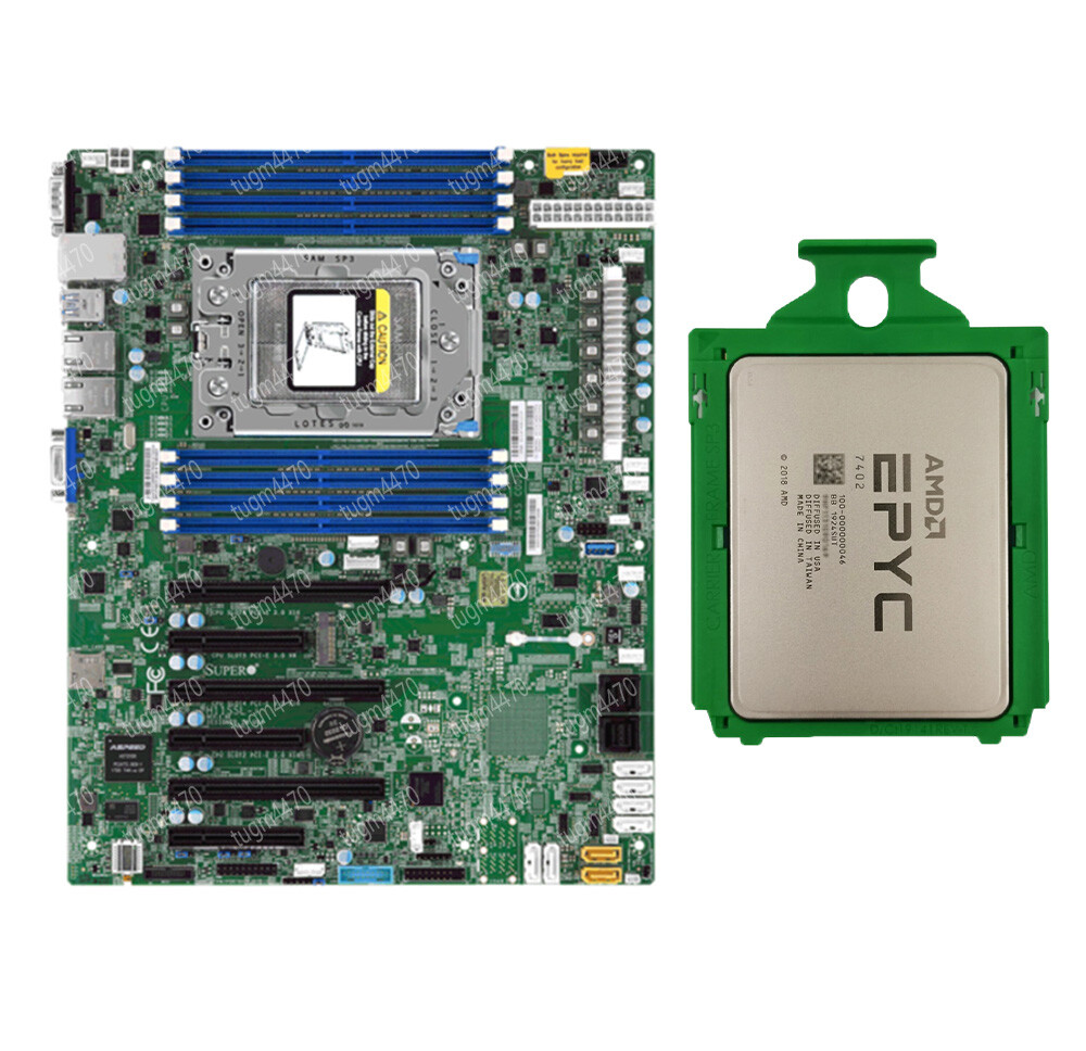 AMD EPYC 7402p+Supermicro H11SSL-i 24cores 48threads 2.8 GHz motherboard+ CPU