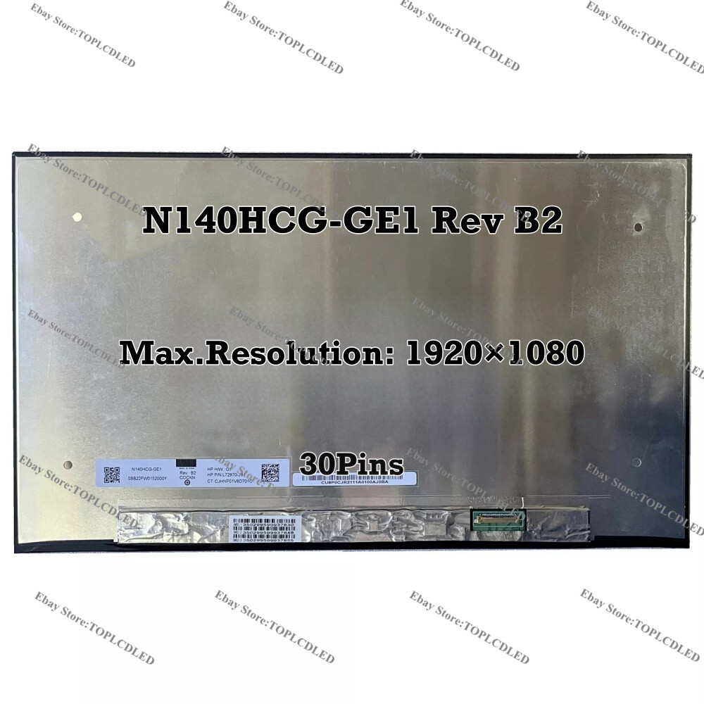 N140HCG-GE1 Rev B2 30Pins 14.0 Inch Laptop Computer Screen LCD 1920×1080