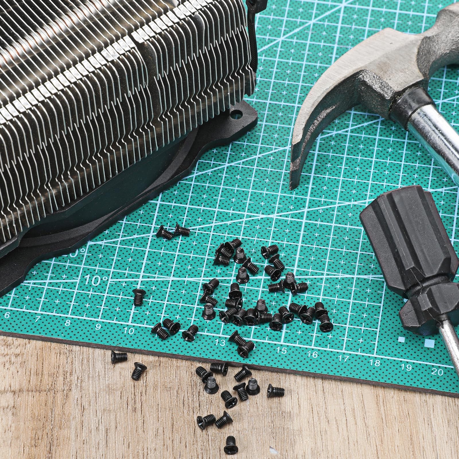 50Pcs M3 x 5mm Hard Drive Screws 2.5 inch Phillips x 5.2mm, Black