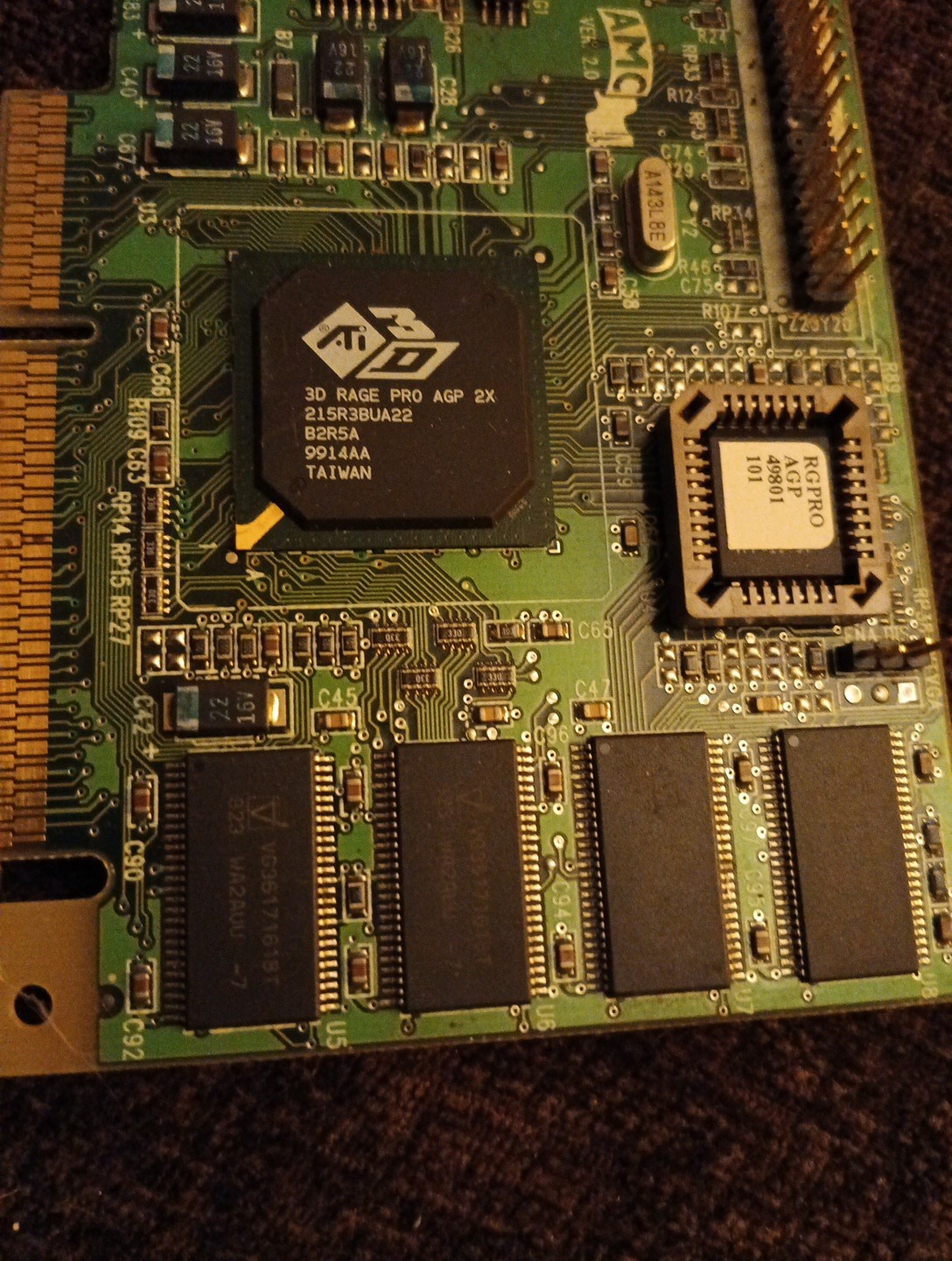 ATI Rage Pro Turbo AGP vintage graphics card