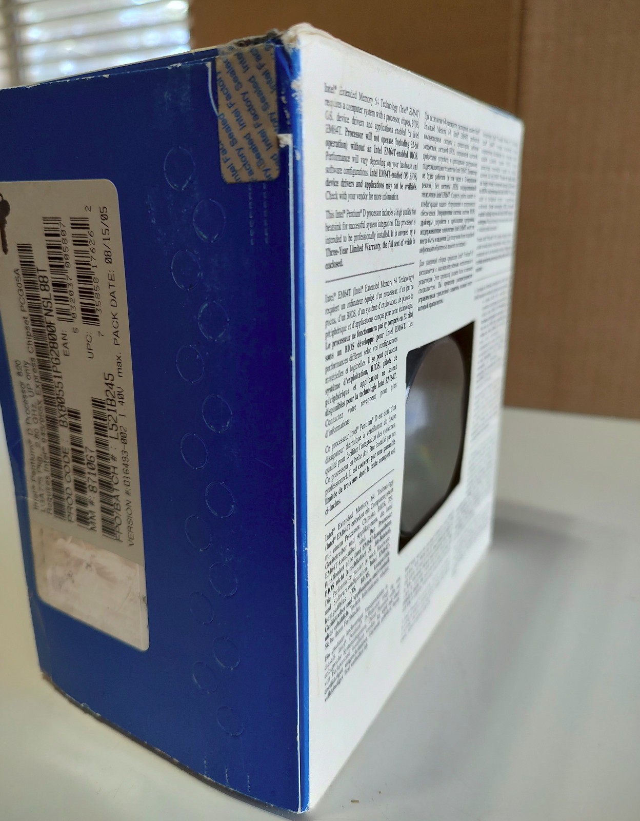 Intel Pentium D Processor 820+ 2.80GHz LGA775 Processor New In Box