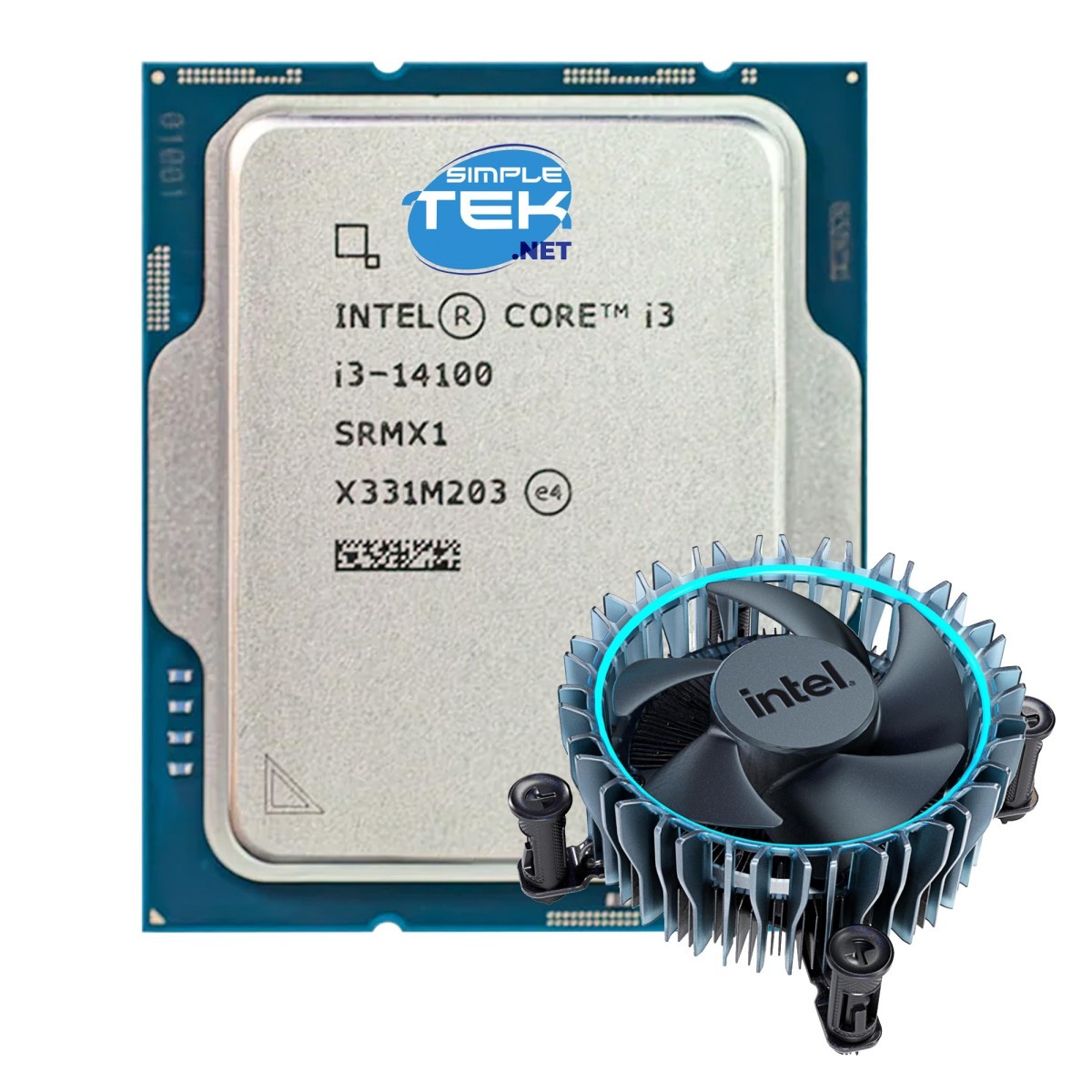 Intel I3-14100 Desktop Cpu Processor Lga 1700 Srmx1 With Integrated Gpu Pc