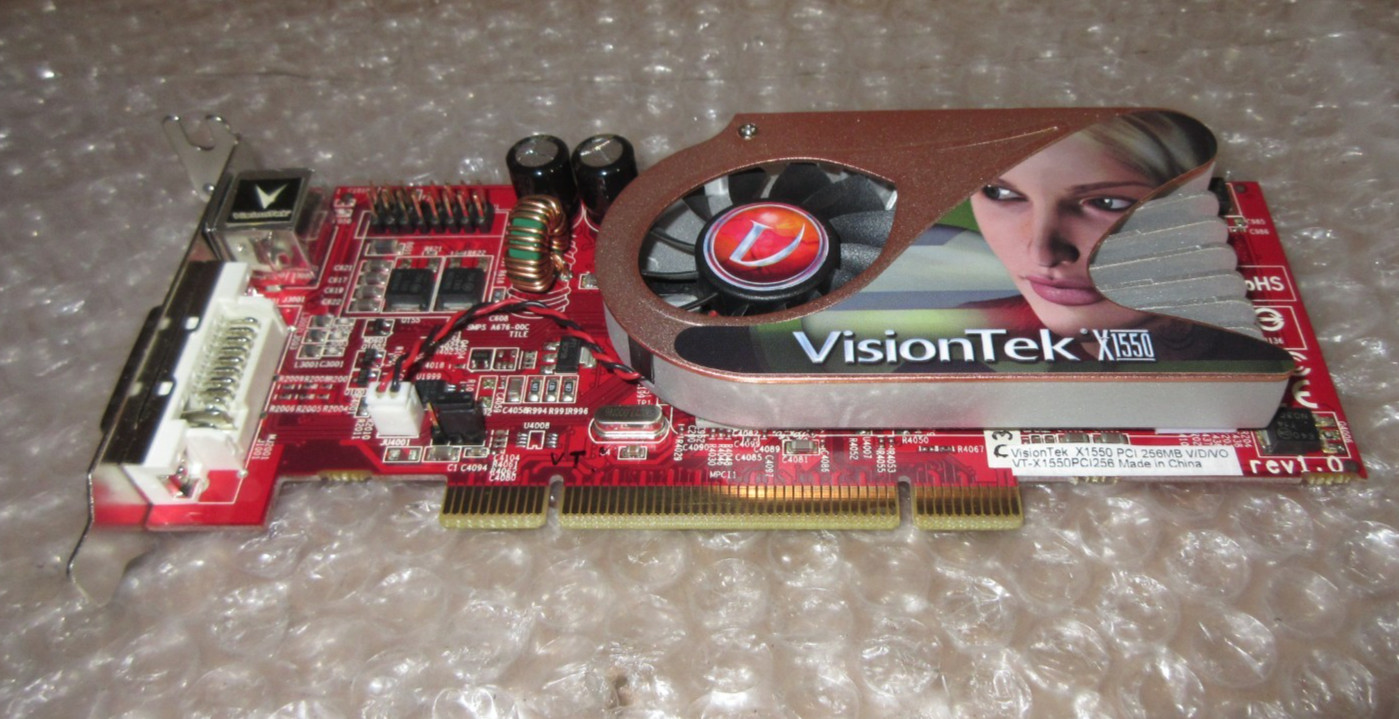 Visiontek ATI Radeon X1550, 256MB, AGP Graphics Card