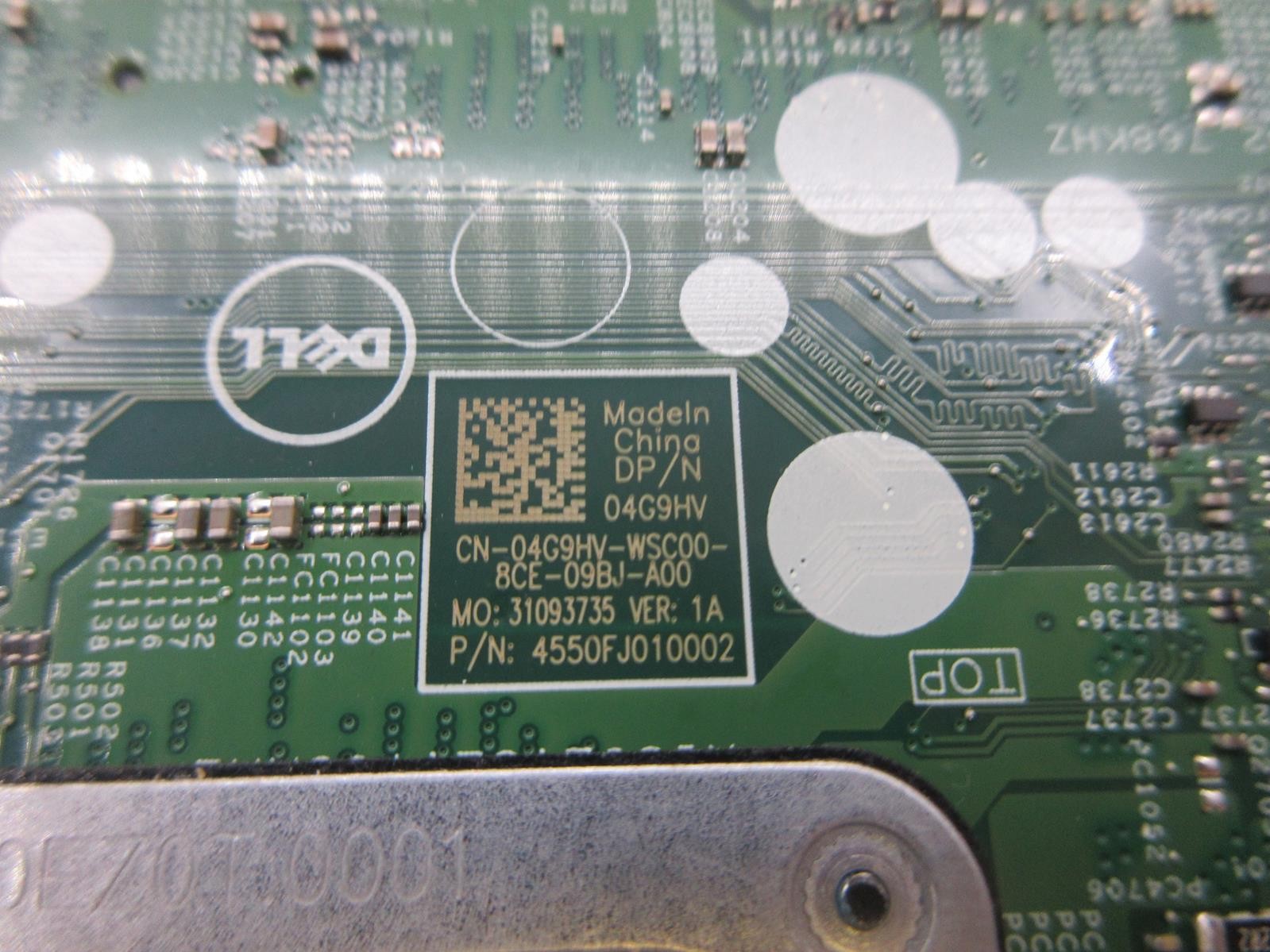 DELL Laptop Motherboard 4G9HV | Intel Core i5-8265U 1.60 GHZ