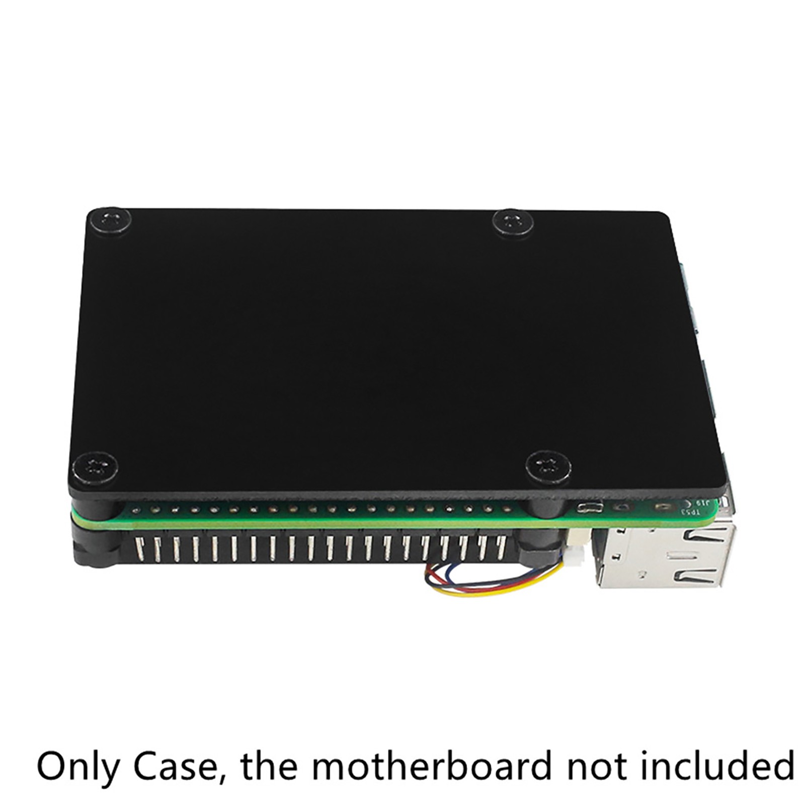 Aluminum Alloy Protective Case Housing w/ Cooling Fan For Raspberry Pi 5