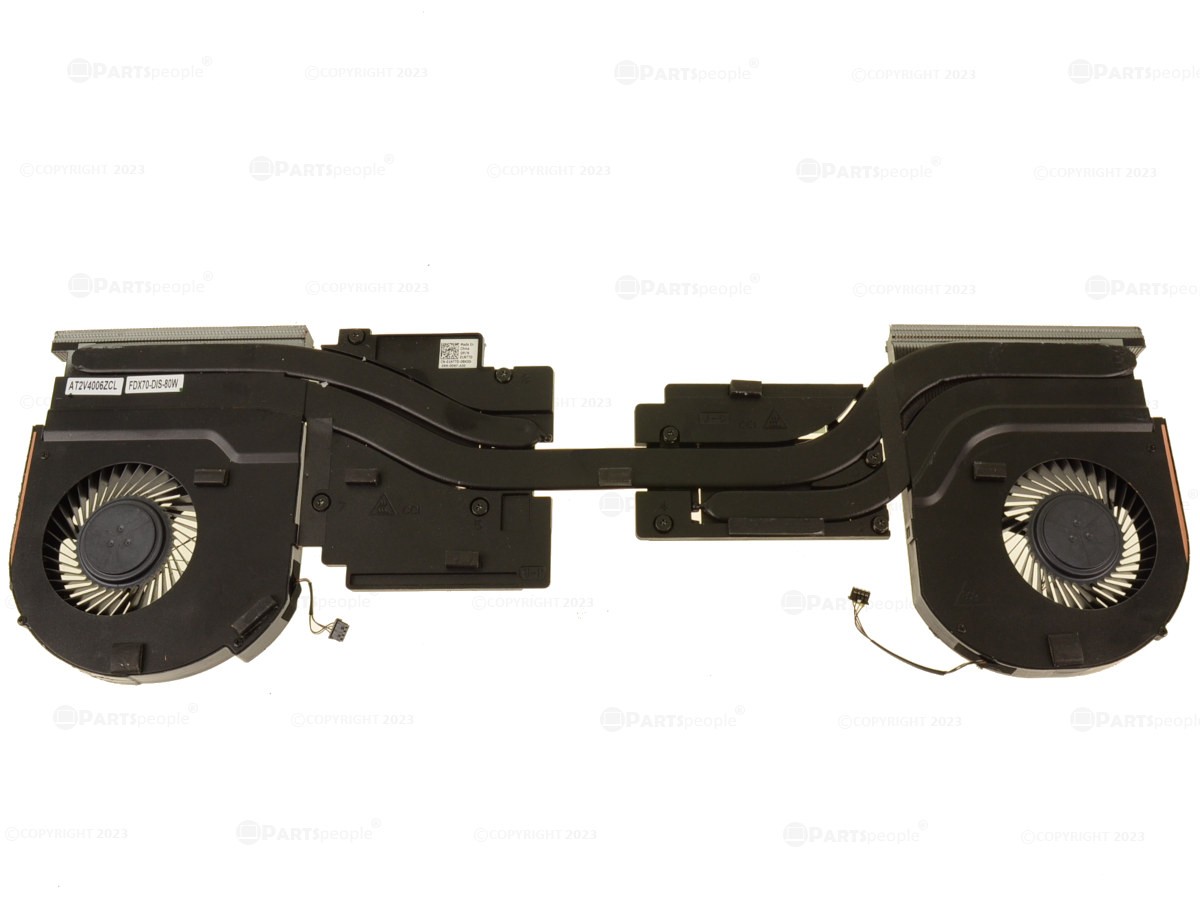 Dell OEM Precision 7750 CPU Graphics Heatsink Fan Assembly Fan Heatsink 1NTTD
