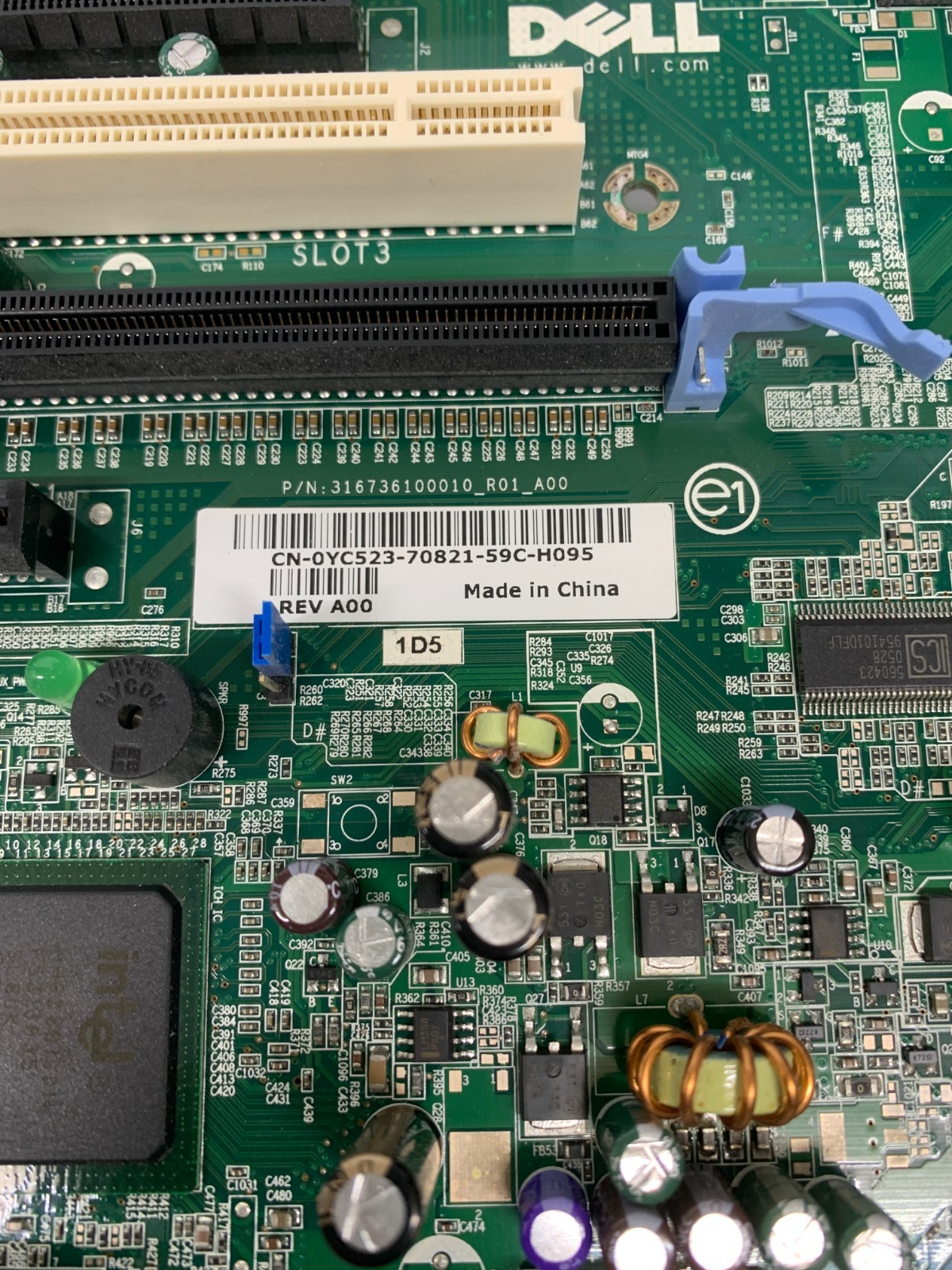Dell Dimension 9100 9150 Motherboard w/ Intel Pentium D 630 3.0Ghz , Part YC523