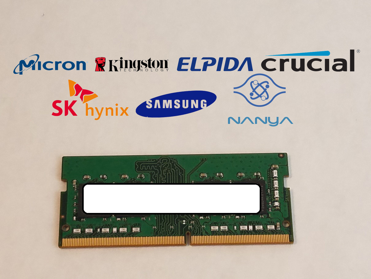 Major Brand 16 GB DDR4-3200 PC4-25600S 1Rx8 1.2V Laptop Memory RAM