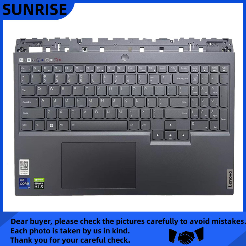 New Lenovo Legion 5 Pro 16ARH7H 5 Pro 16IAH7H Palmrest With Backlit Keyboard