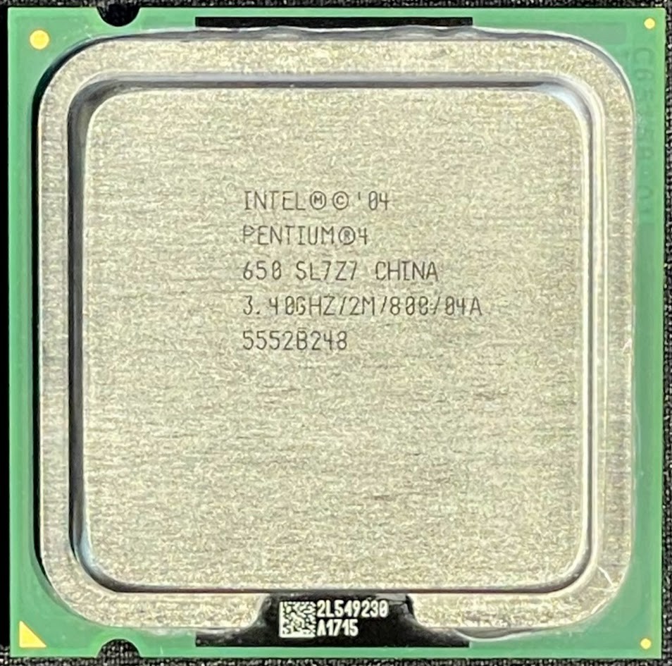 Intel Pentium 4 650 CPU @ 3.40GHz / LGA775/2M/800 / SL7Z7 / W9856