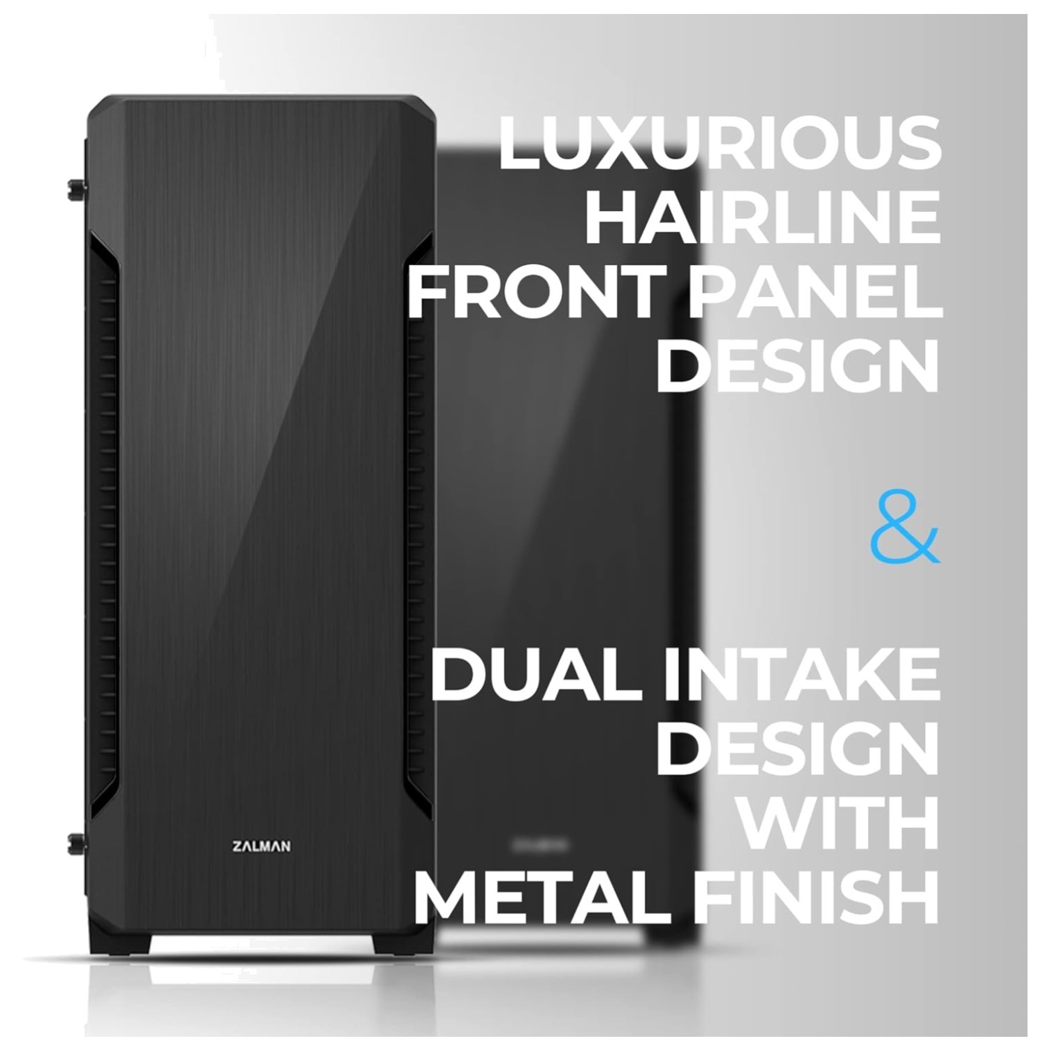 S3 ATX Mid-Tower PC Case – Full Acrylic Panel, 3x 120mm Fans